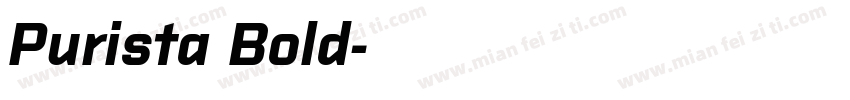 Purista Bold字体转换